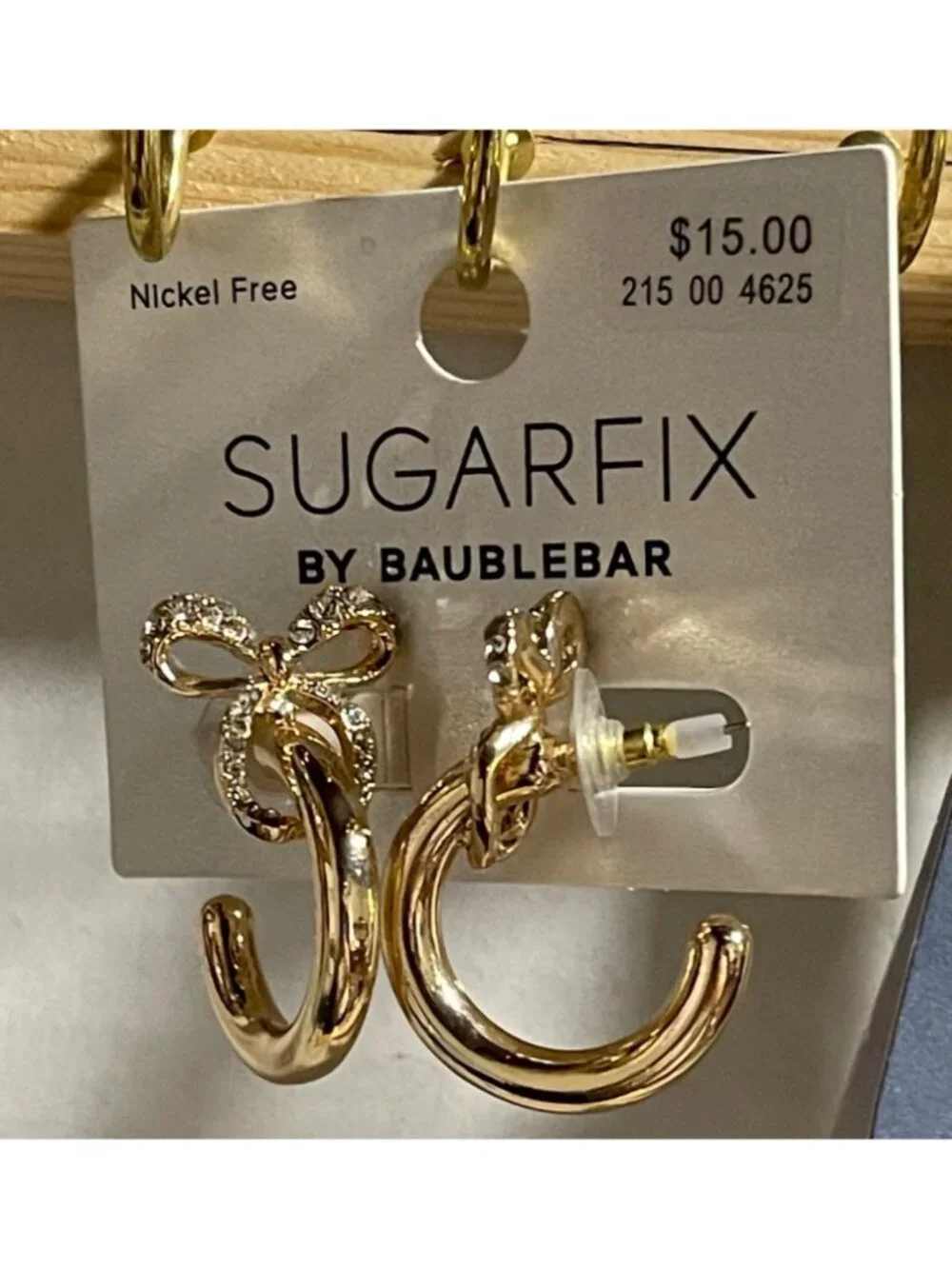 Universal Thread & Sugarfix Jewelry Set - Hoops Earrings Layered Necklace